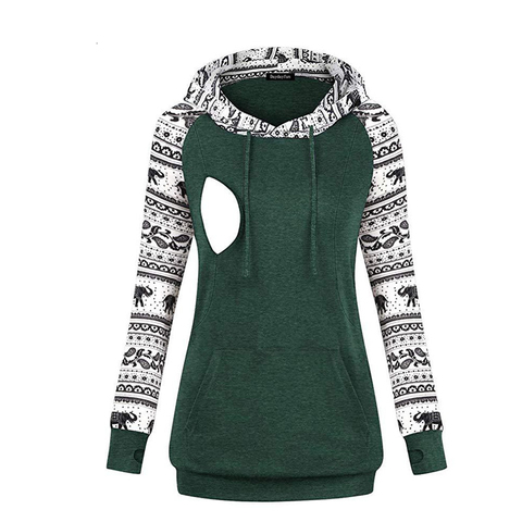 Nursing Sweatshirt Hoodie Women Long Sleeve Breastfeeding Shirt Autumn Winter For Feeding Maternity Pregnancy Clothes Plus Size ► Photo 1/6