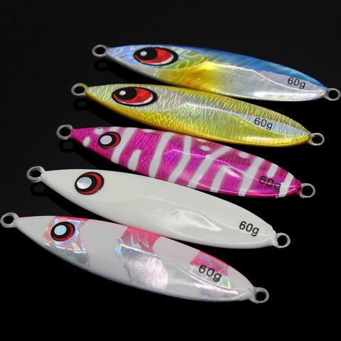 Metal Jig Fishing Lure 40-100g Metal Fishing Bait Holographic Saltwater Lures Articulos De Pesca Isca Artificial Fake Fish ► Photo 1/6