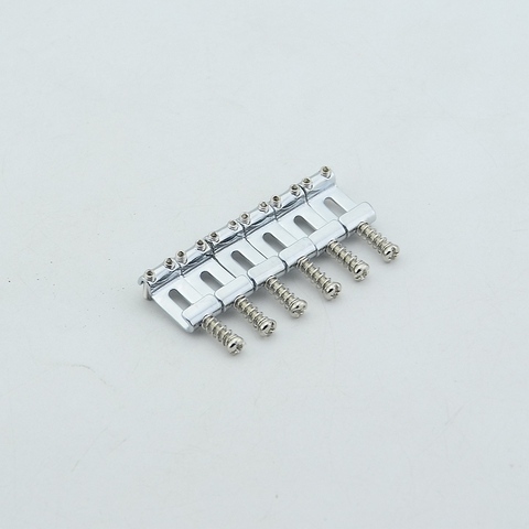 1 Set ( 6 Pieces )  Alloy Steel  Vintage Electric Guitar Tremolo Bridge Saddle 10.8MM/11.2MM  Made In Taiwan ► Photo 1/4