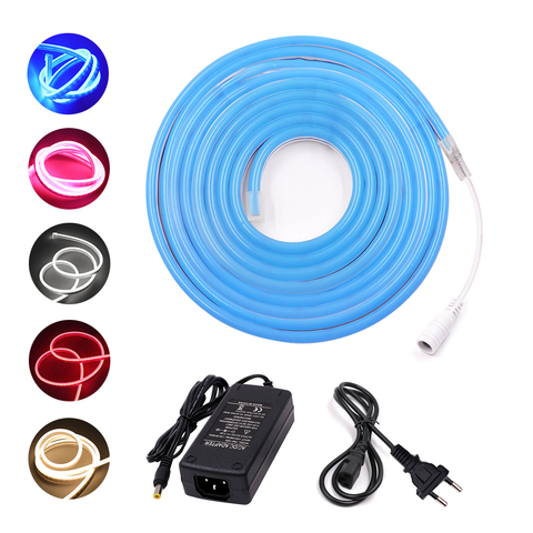 DC 12V LED Strip Neon Rope Light 2835 120leds/m 6mm Neon flex Waterproof Flexible Neon Light DIY Neon sign lights 1m 2m 3m 5m ► Photo 1/6