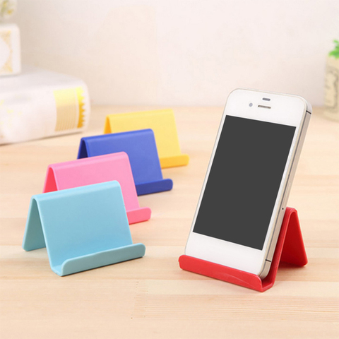 Universal Candy Mobile Phone Accessories Portable Mini Desktop Stand Table Cell Phone Holder For IPhone Samsung Xiaomi Huawei ► Photo 1/6