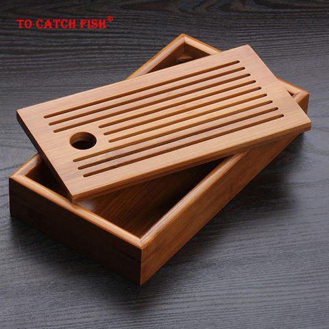 Chinese traditions Bamboo tea tray solid bamboo tea board kung fu tea tools for cup teapot crafts tray,Chinese culture Tea Set ► Photo 1/6