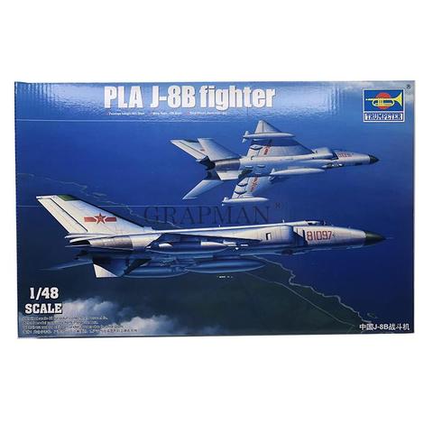 1:48 Chinese Air Force J-8B Fighter Aircraft Assembly Model Aeromodelling Toys ► Photo 1/5