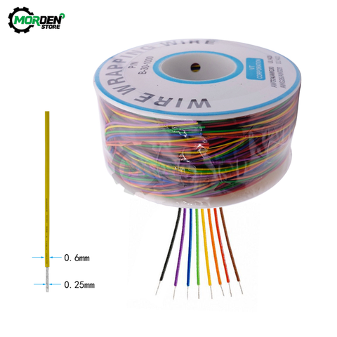 250m 30AWG Wrapping Wire Tin Plated Copper B-30-1000 PCB Cable Breadboard Jumper Insulation Electronic Conductor Wire Connector ► Photo 1/6