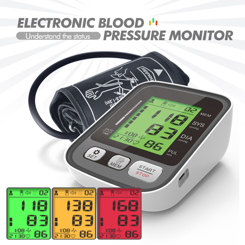 KIUZOU 【new】cofoe smart 3 backlit indicators automatic arm blood pressure monitor usb heart rate tracker ► Photo 1/6