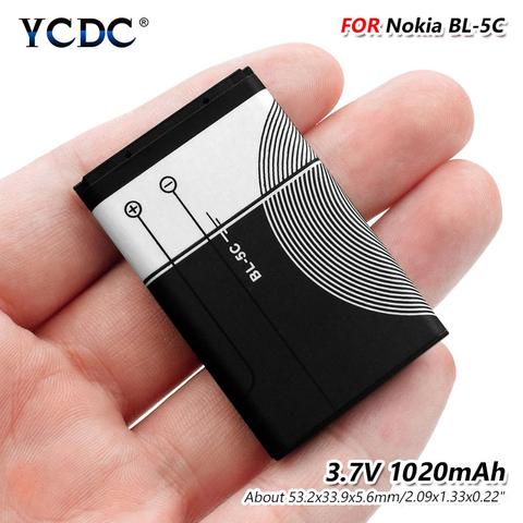 BL5C BL-5C BL 5C 3.7V Lithium Polymer Phone Battery for Nokia 1100 1110 1200