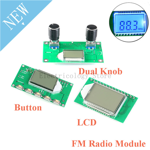 FM Radio Receiver Module 87-108MHZ RDA5807M PLL LCD Stereo Digital FM Radio Wireless Stereo Board LCD Display Noise Reduction ► Photo 1/6