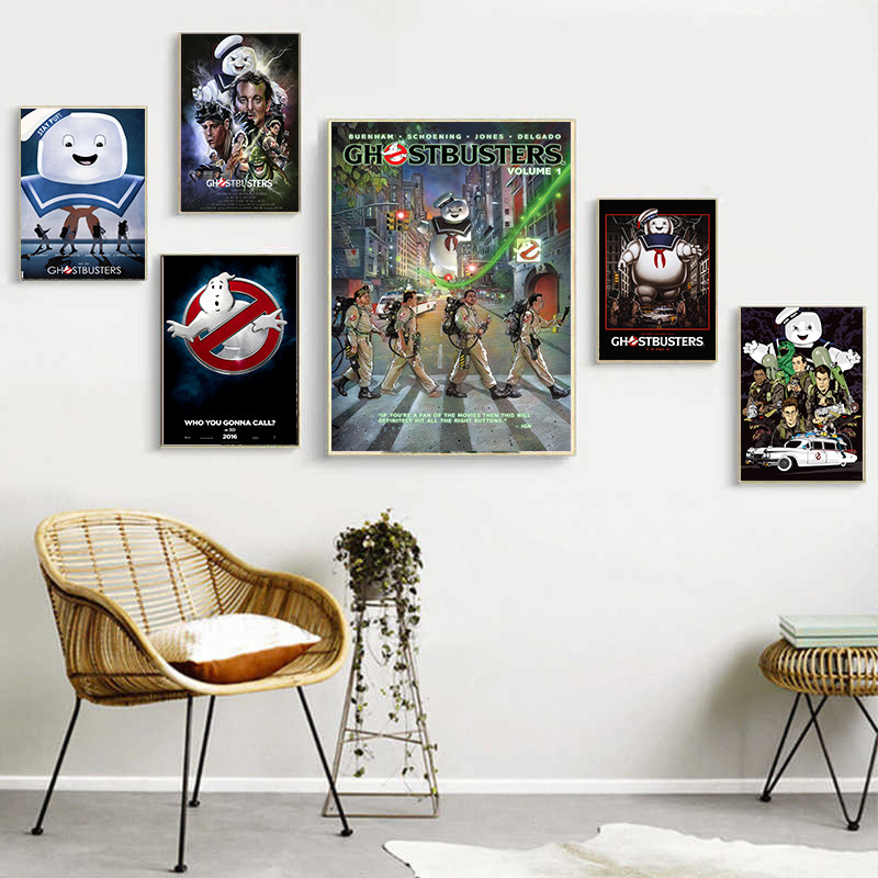 Ghostbusters Movie Poster Living Room Art Print Poster Wall Painting Home Decor 