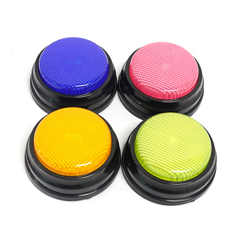 Recordable call button answer buzzer with LED function children's language education toy in four colors ► Photo 1/6