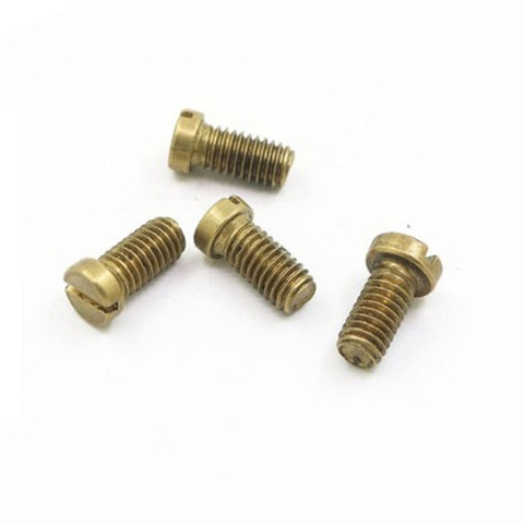 10-50PCS M2 M2.5 M3 M4 M5 DIN84 Brass Slotted Cheese Head Screw Brass Screw Brass Bolt ► Photo 1/1