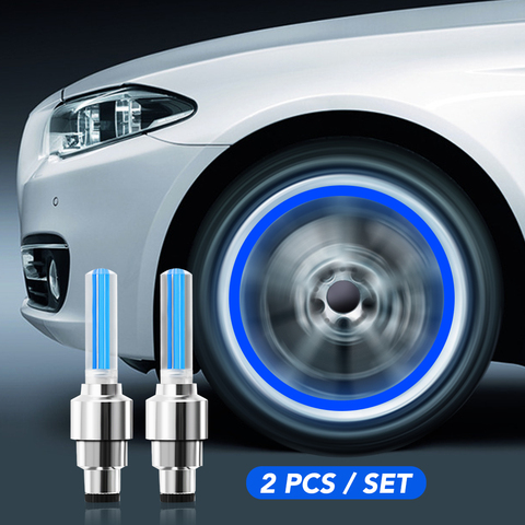 Car Wheel LED Light Tire Valve Cap Neon Lamp for skoda rapid octavia A2 A4 A5 A7 karoq fabia Kodiaq for tesla model 3 ► Photo 1/6