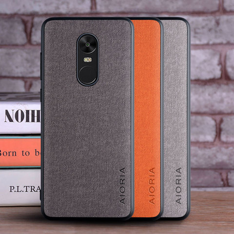 Case for Xiaomi Redmi Note 4 4X Global funda Luxury textile Leather skin soft cover coque for xiaomi redmi note 4 4x case capa ► Photo 1/6