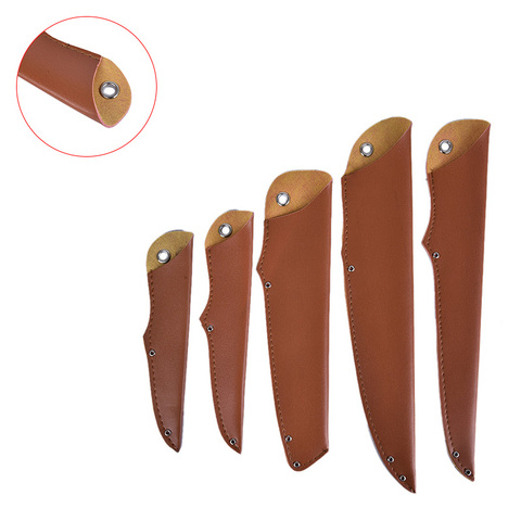 21-36CM Knife Sheath Leather Sheath With Waist Belt Buckle Pocket Multi-function Tool Knife Protective Cover Leather Sheath Belt ► Photo 1/6