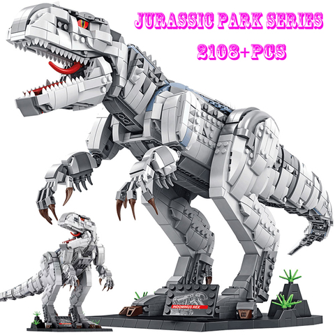 BZDA Jurassic Park Indominus Rex Dinosaur World Building Blocks Dinosaur Skeleton Model Bricks Toys For Children Boys Gifts ► Photo 1/6