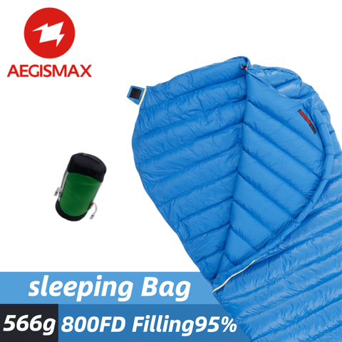 AEGISMAX M2 Sleeping Bag Mummy Ultralight Sleeping Bag Goose Down Splicable Fabric Spring Autumn Warm Portable Outdoor Camping ► Photo 1/1