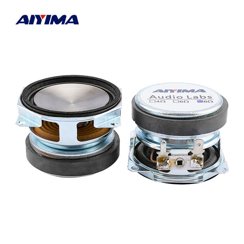 AIYIMA 2Pcs 2 Inch Audio Full Range MIni Speakers Unit 8 Ohm 25 W Waterproof Sound Music Speaker PP Metal Basin DIY Home Theater ► Photo 1/6