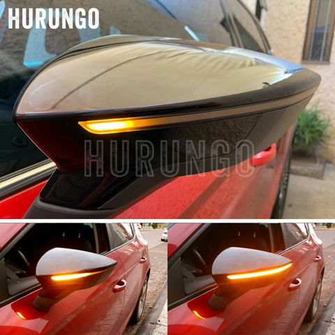 For SEAT Leon III Mk3 5F 13-19 Ibiza KJ Mk5 V Arona 17-19 LED Dynamic Turn Signal Blinker Sequential Side Mirror Indicator Light ► Photo 1/6