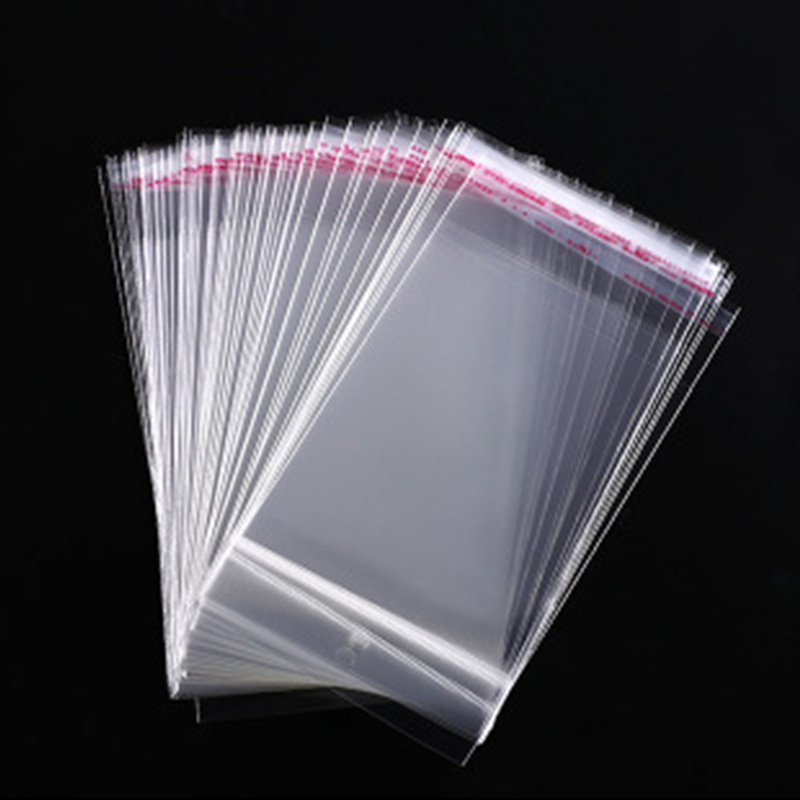 125pcs Plastic Clear Bag Self Adhesive Seal Candy Gift Jewellery Package Bag Zip 