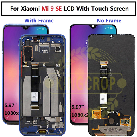 Original For Xiaomi 9 SE LCD with frame Display Screen Digitizer Assembly Touch For Xiaomi Mi 9 MI9SE Screen LCD Display ► Photo 1/6