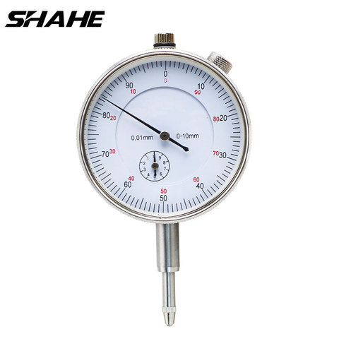 Shahe 0-10/0-25 mm 0.01 mm Metric Dial Indicator with back lug dial indicator gauge Precision Tool 0.01mm Stable Performance ► Photo 1/6