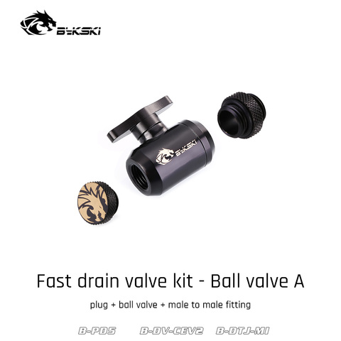 Valve Kit Drain Push Water Combination Ball G1/4