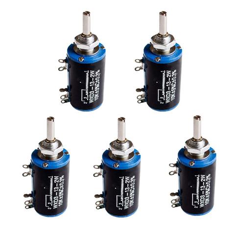 WXD3-13-2W 10K 100/220/470/680 ohm WXD3-13 2W Wirewound Multi-Turn Potentiometer 1K 2.2K 4.7K 5.6K 6.8K 47K 100K rotary switch ► Photo 1/3