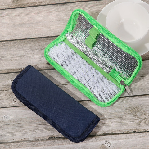 1 pc Portable Diabetic Insulin Cooler Bag Protector Pill Refrigerated Ice Box Medical Ice Pack  Insulation Organizer Travel Case ► Photo 1/6