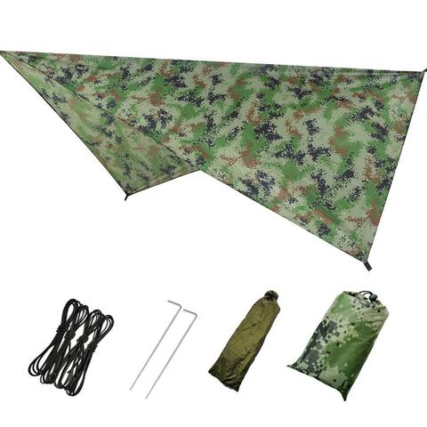 (SHOP NOW) Hammock Waterproof Rain Fly Tent Tarp Lightweight Portable Waterproof Ripstop Easily Fold Sun Shelter UV Protection ► Photo 1/6