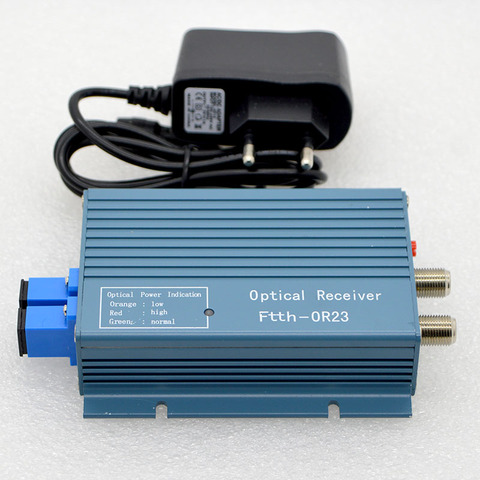 FTTH CATV High Level Optical Receiver With WDM Fiber Optical Converter SC/UPC Duplex Connector Mini Mode With 2 Output RF inch ► Photo 1/6