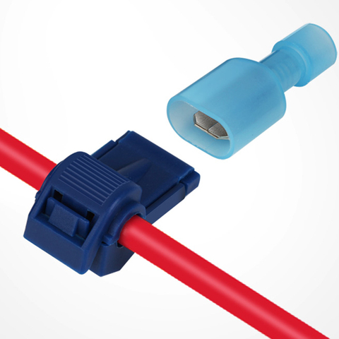 No stripping Quick Electrical Wire Connectors Snap Splice Lock Cable Terminals Crimp T-type plug line connector easy connect ► Photo 1/6