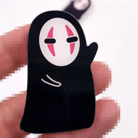 1PCS High Quality Cartoon Anime Acrylic Badge No Face Man Brooch Pin For Decoration On Backpack Scarf Hat Clothes Lovely Present ► Photo 1/5