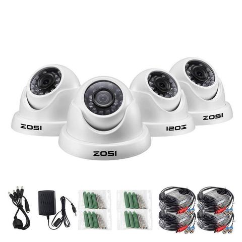 ZOSI  4pcs/lot 1080P HD-TVI 2.0MP CCTV Dome Camera Home Security System Waterproof for 1080P HD-TVI DVR Systems ► Photo 1/6