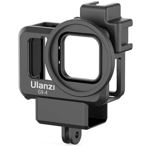 Ulanzi G9-4 for Gopro 9 Hero Black Plastic Vlog Case Cage Protective Housing 52MM Filter Adapter Ring Cold for Microphone ► Photo 1/6