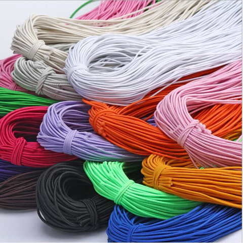 1mm Colorful High-Elastic Round Elastic Band Round Elastic Rope Rubber Band Elastic Line DIY Sewing Jewelry Accessories 9yards ► Photo 1/6