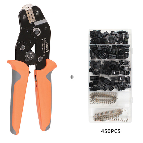 400pcs Crimp Female Terminals Pin Plug + 50pcs 5557 8(6+2)P ATX EPS PCI-E Connectors with Plastic Box+sn2549 crinper pliers tool ► Photo 1/6