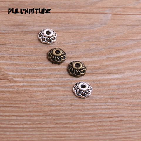  60pcs 3*10*10mm Two Color Bead Caps Charm Hollow MINI Flower Pendants Jewelry Accessories DIY Receptacle Charms ► Photo 1/5
