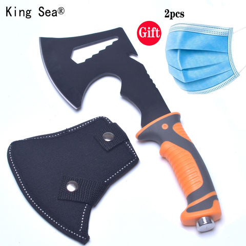 King Sea 2017 New  Survival Tomahawk Axes Hatchet Multifunction Camping Hand Fire Axe Boning Knife With Plascti Handle ► Photo 1/6