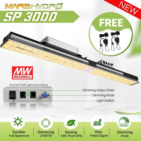 New Arrival! Mars Hydro SP 3000 Samsung LM301B & Osram Full Spectrum LED Grow Lights Strip Grow Tent Hydroponics Veg and Flower ► Photo 1/6