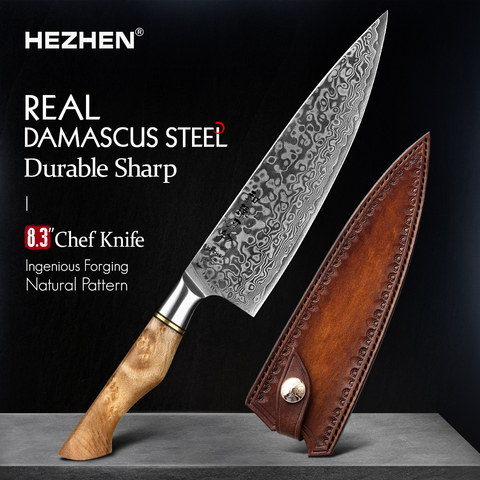 HEZHEN 8.3 Professional Chef Knife 67 Layers Damascus Steel Super Cook Knife Razor Sharp Japanese Core Blade Kitchen Knife ► Photo 1/6