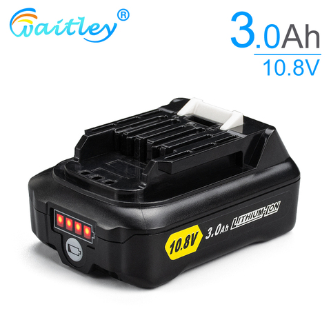 Waitley 10.8V 3.0Ah Rechargeable lithium Battery For Makita 10V or 12V Power Tools 3000mAh BL1040B 1015 BL1020 DF031D TD110D CXT ► Photo 1/6