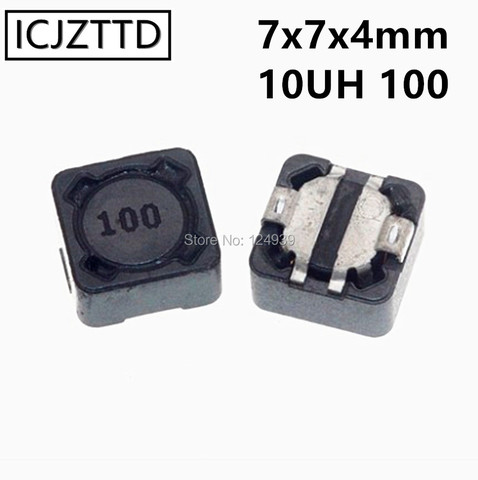 10pcs 10UH 100 7X7X4 CD74 SMD Power Inductors Shielded Inductor CDRH74 CDRH74R 7*7*4MM 7X7X4mm 7*7*4 ► Photo 1/1