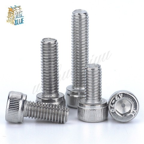 10/50pcs M1.4 M1.6 M2 M3 M4 M5 M6 304 A2-70 Stainless Steel DIN912 Hexagon Hex Socket Cap Allen Head Bolt Screw Length 2-80mm ► Photo 1/3