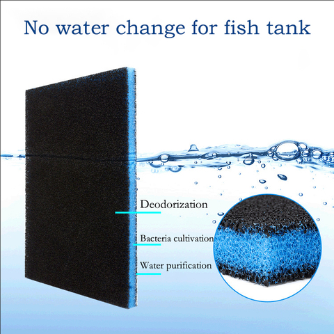 Fish Tank Activated Carbon Biochemical Filter Cotton High-density Water Purification Sponge Aquarium Filter Filter Accessories ► Photo 1/6