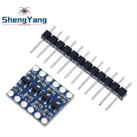 10pcs 4 channel IIC I2C Logic Level Converter Bi-Directional Module 5V to 3.3V ► Photo 1/6