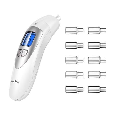 EEK-Brand Analyzer Professional Grade Accuracy Digital Ketone Breath Meter Tracing Ketosis Status with 10 Mouthpieces(White) ► Photo 1/6