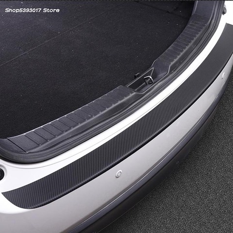 Car Rearguard PU Carbon Fiber Leather Rear Bumper Trunk Fender Sill Plate Protector Guard For Mazda CX5 CX-5 2017 2022 ► Photo 1/4