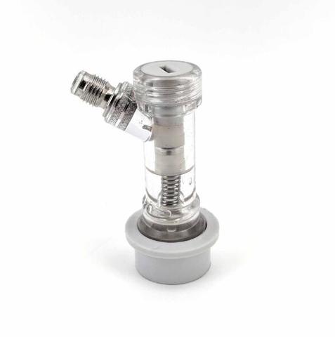 PREMIUM BALL LOCK DISCONNECT MFL (GREY/GAS) - WITH INTEGRATED CHECK VALVE ► Photo 1/4