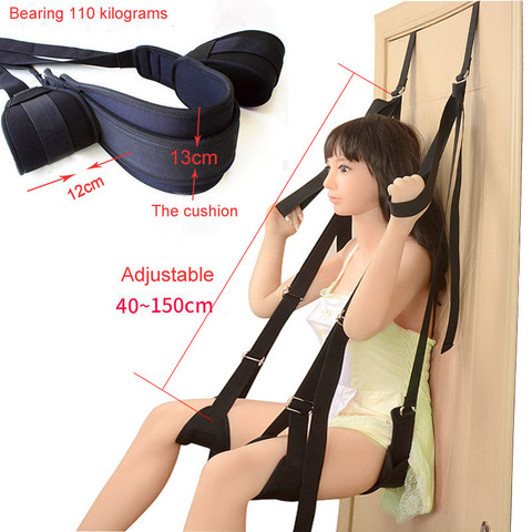 Couples Sex Swing Soft Seat And Leg Pad Indoor Sex Love Flirt Erotic Hanging Door Swing Adult Sex Toys Sex Furniture Fetish BDSM ► Photo 1/6