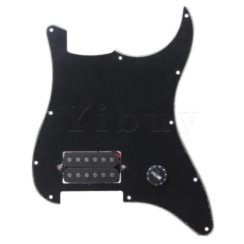 Yibuy Black Prewired Pickguard 1 Humbucker For Electric Guitar ► Photo 1/6