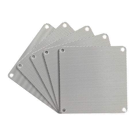 5Pcs 8cm 9cm 12cm 14cm PVC Computer Mesh PVC PC Case Fan Cooler Black White Dust Filter Network Net Case Dustproof Cover ► Photo 1/6